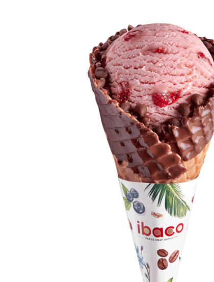 waffle cone Strawberry